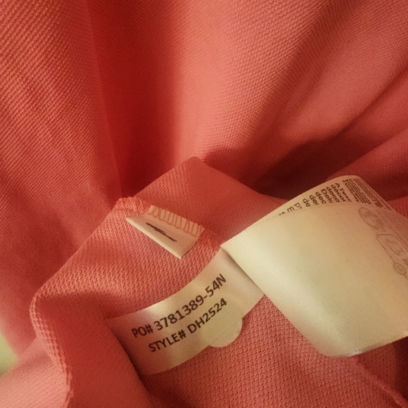 Lacoste Sport Pink Golf Polo Shirt Rubber Crocodile Mens Sz Medium - Picture 13 of 15